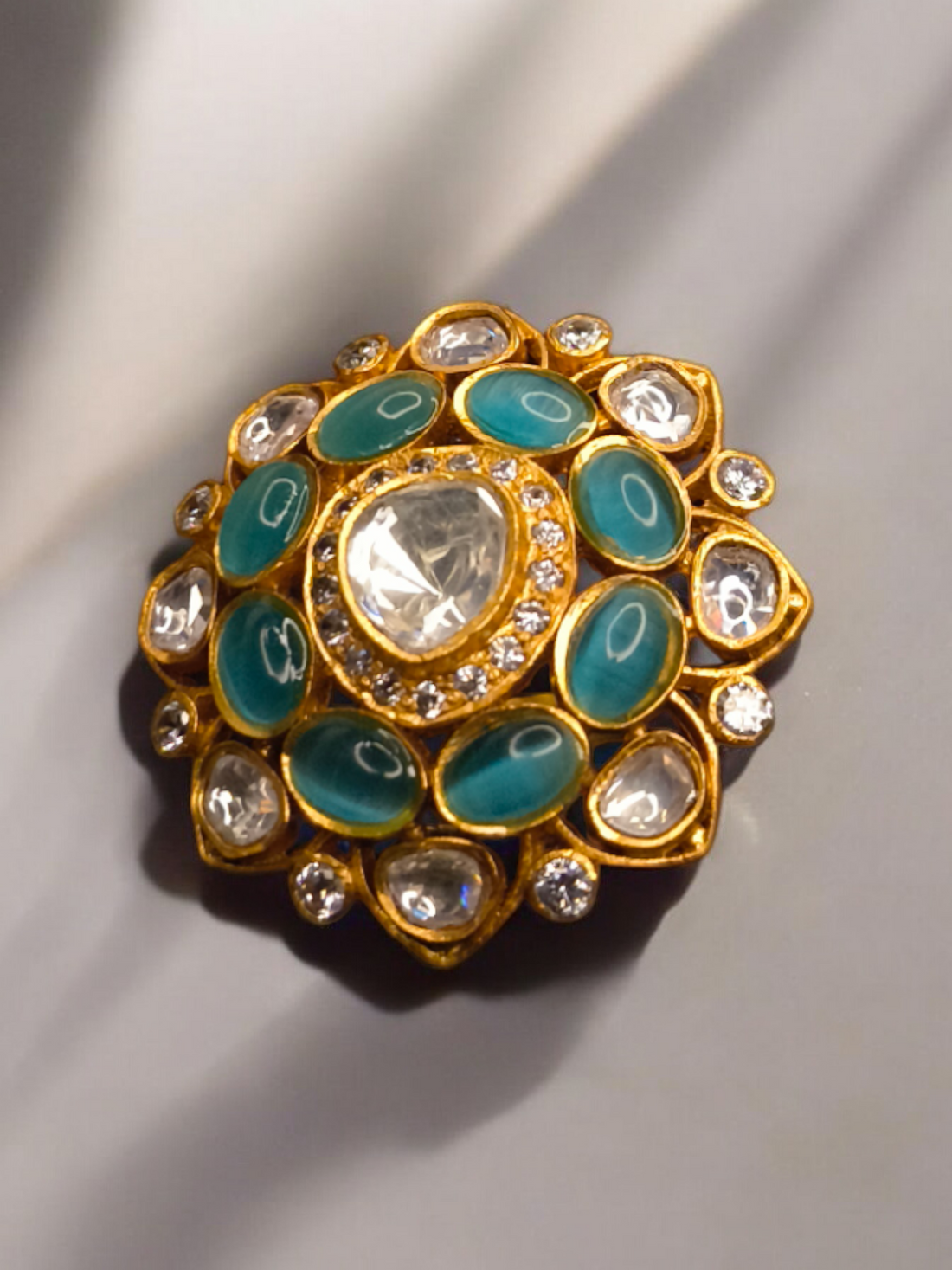Kundan Finger Ring