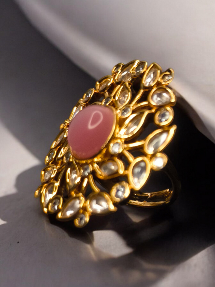 Kundan Finger Ring