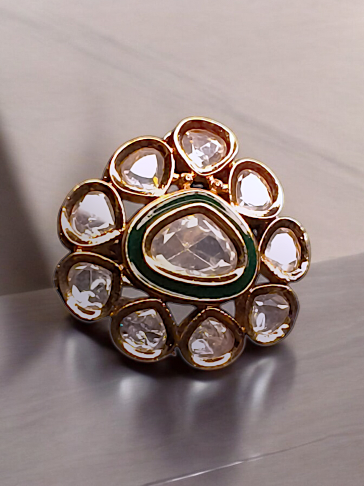 Kundan Finger ring