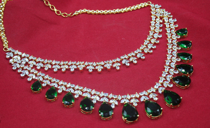 Cz Gold Necklace