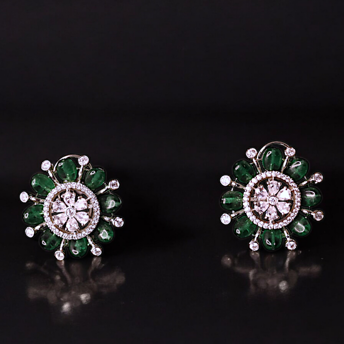 Meenakari zircon earring